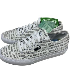 DC Bobs burgers white sneakers NWT size 10